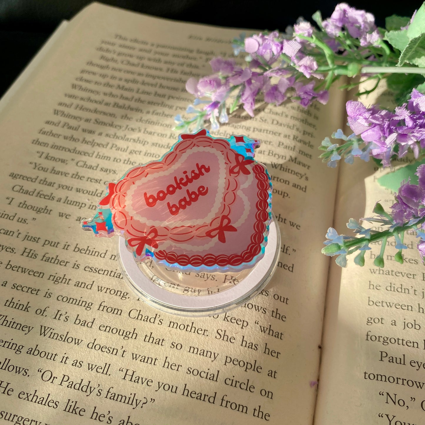 Bookish Babe Heart Cake | Kindle E reader | MagSafe Grip | phone | kindle | tablet