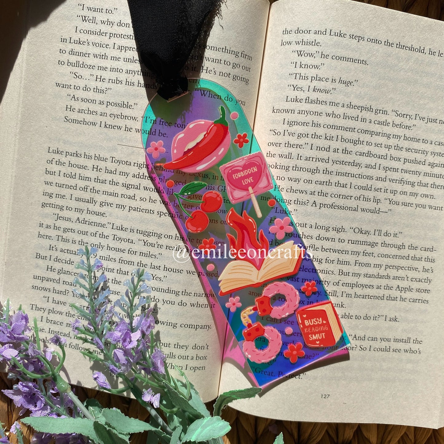 Acrylic Iridescent Rainbow Halo Bookmarks | Bookmark | Unique Handmade Gift