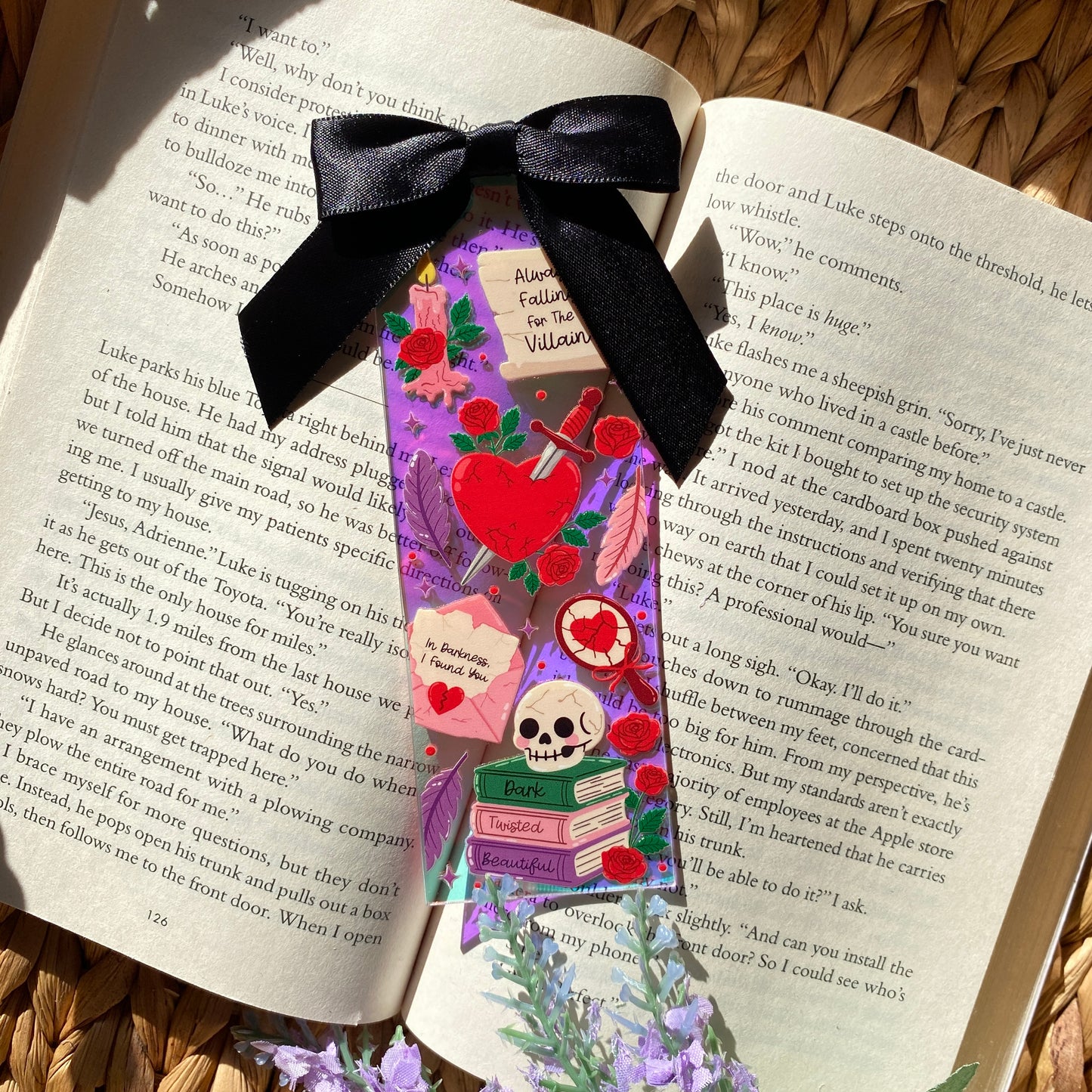 Acrylic Iridescent Rainbow Halo Bookmarks | Bookmark | Unique Handmade Gift