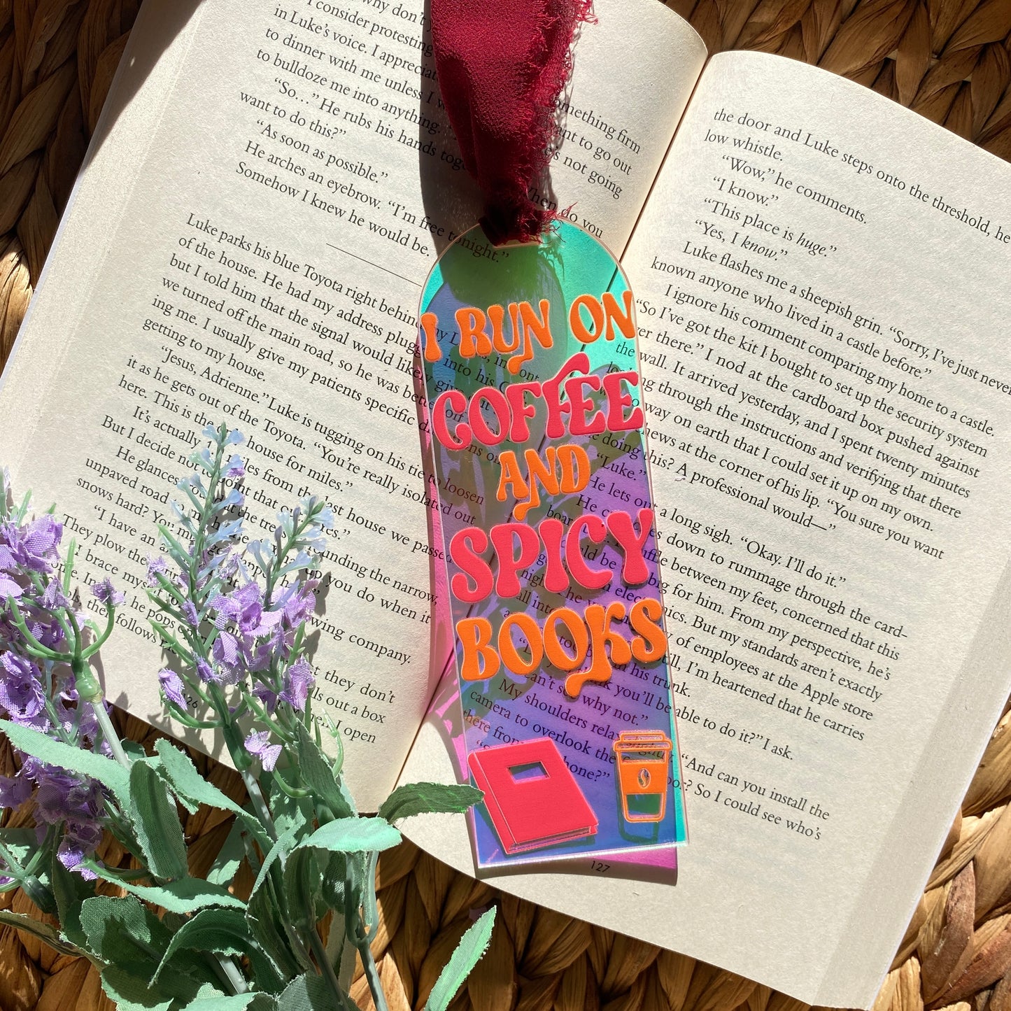 Acrylic Iridescent Rainbow Halo Bookmarks | Bookmark | Unique Handmade Gift