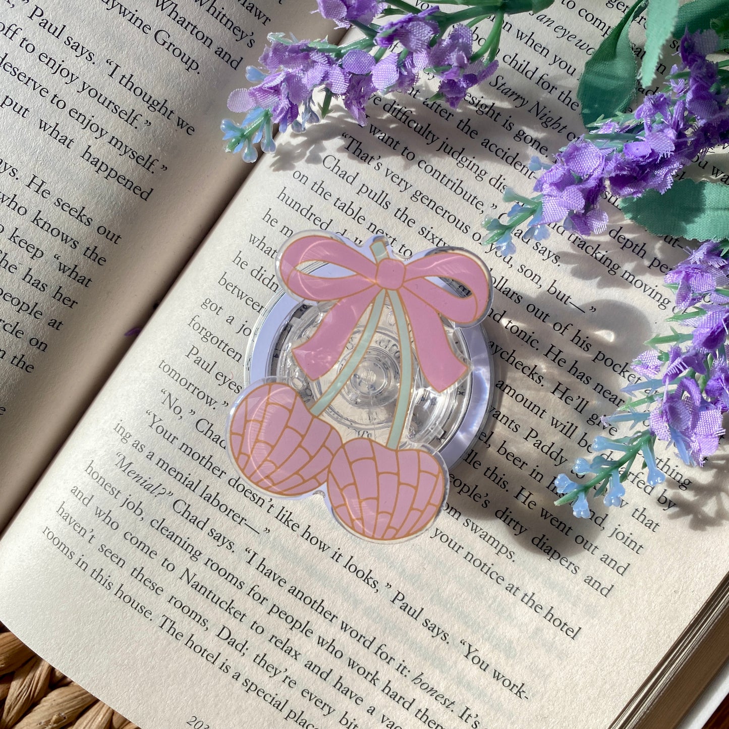 Cherry Coquette Concha | Kindle E reader | MagSafe Grip | phone | kindle | tablet