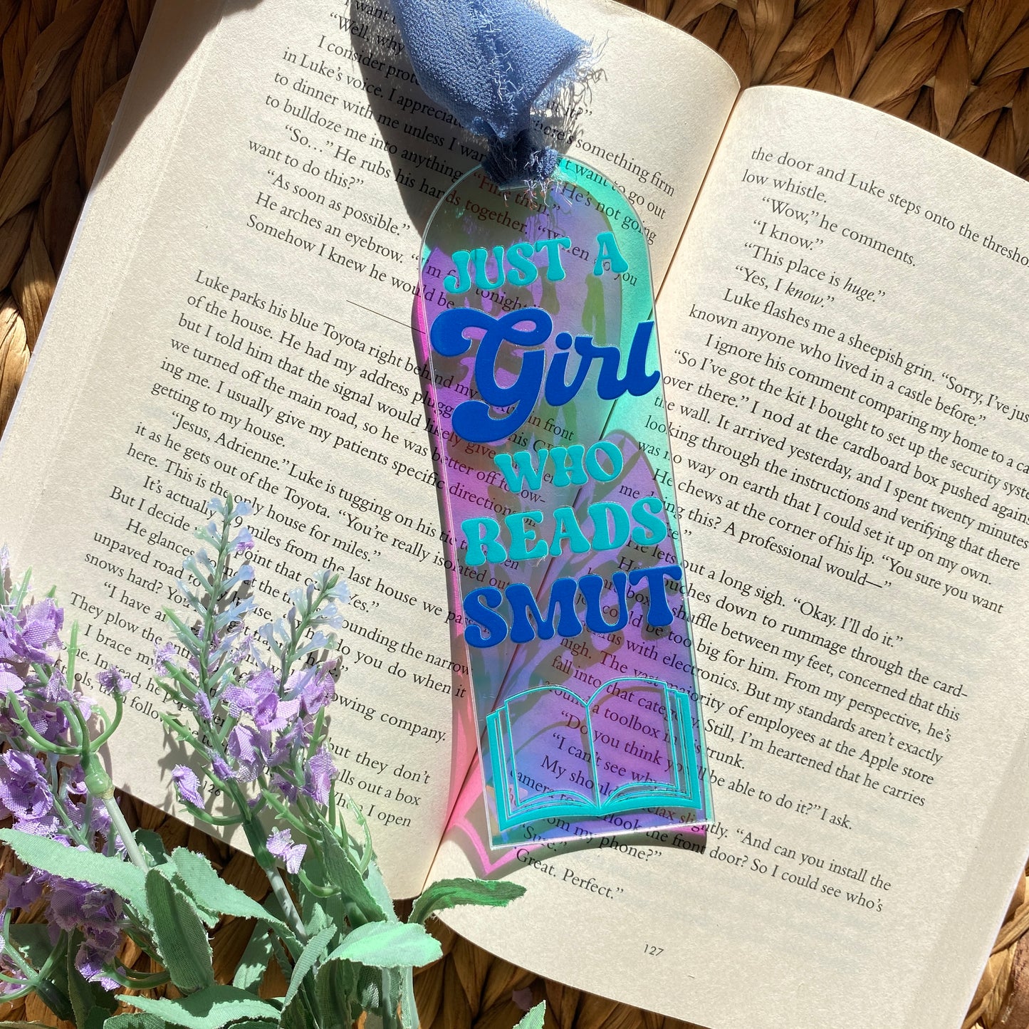 Acrylic Iridescent Rainbow Halo Bookmarks | Bookmark | Unique Handmade Gift