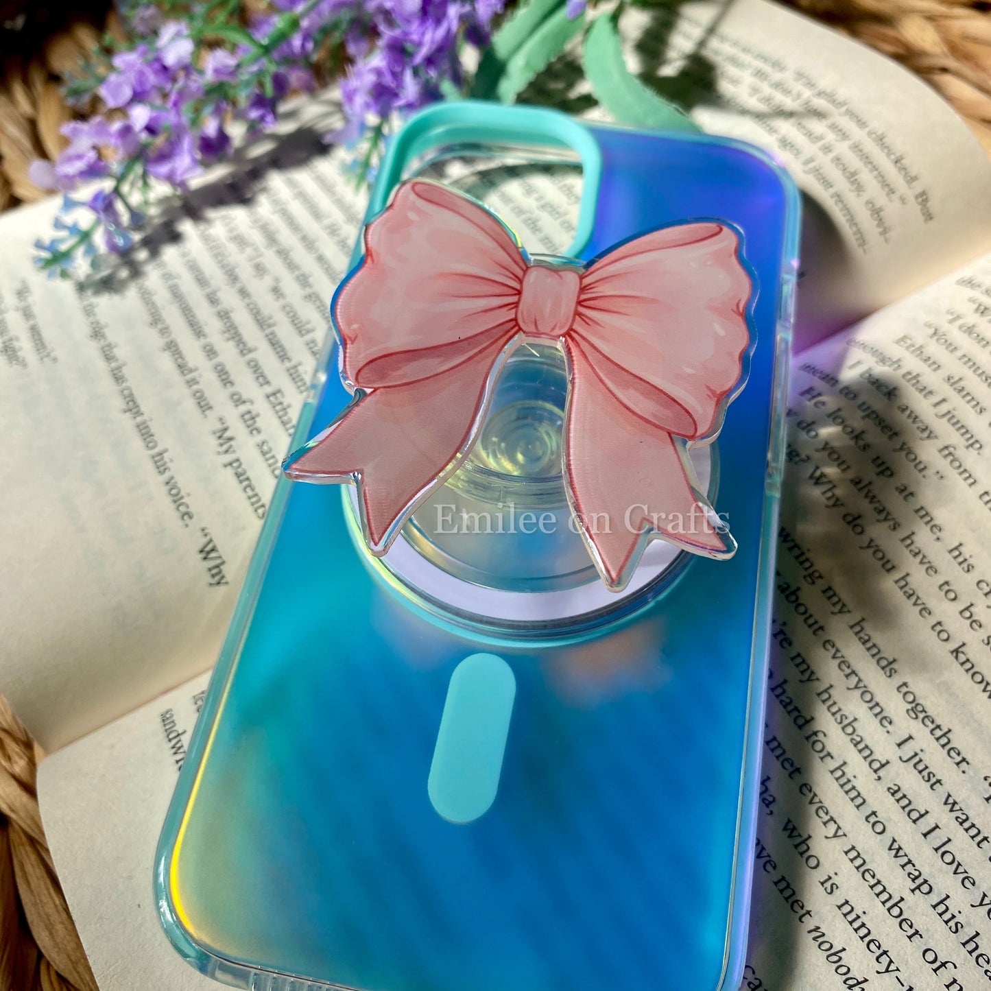 Pink Coquette Bow | Kindle E reader | MagSafe Grip | phone | kindle | tablet