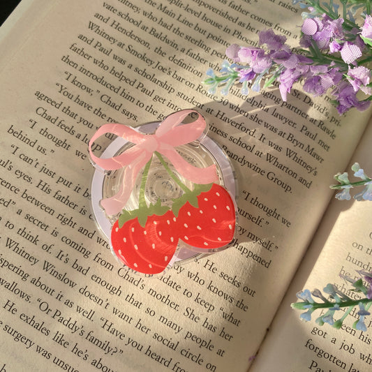 Strawberry Bow Coquette | Kindle E reader | MagSafe Grip | phone | kindle | tablet