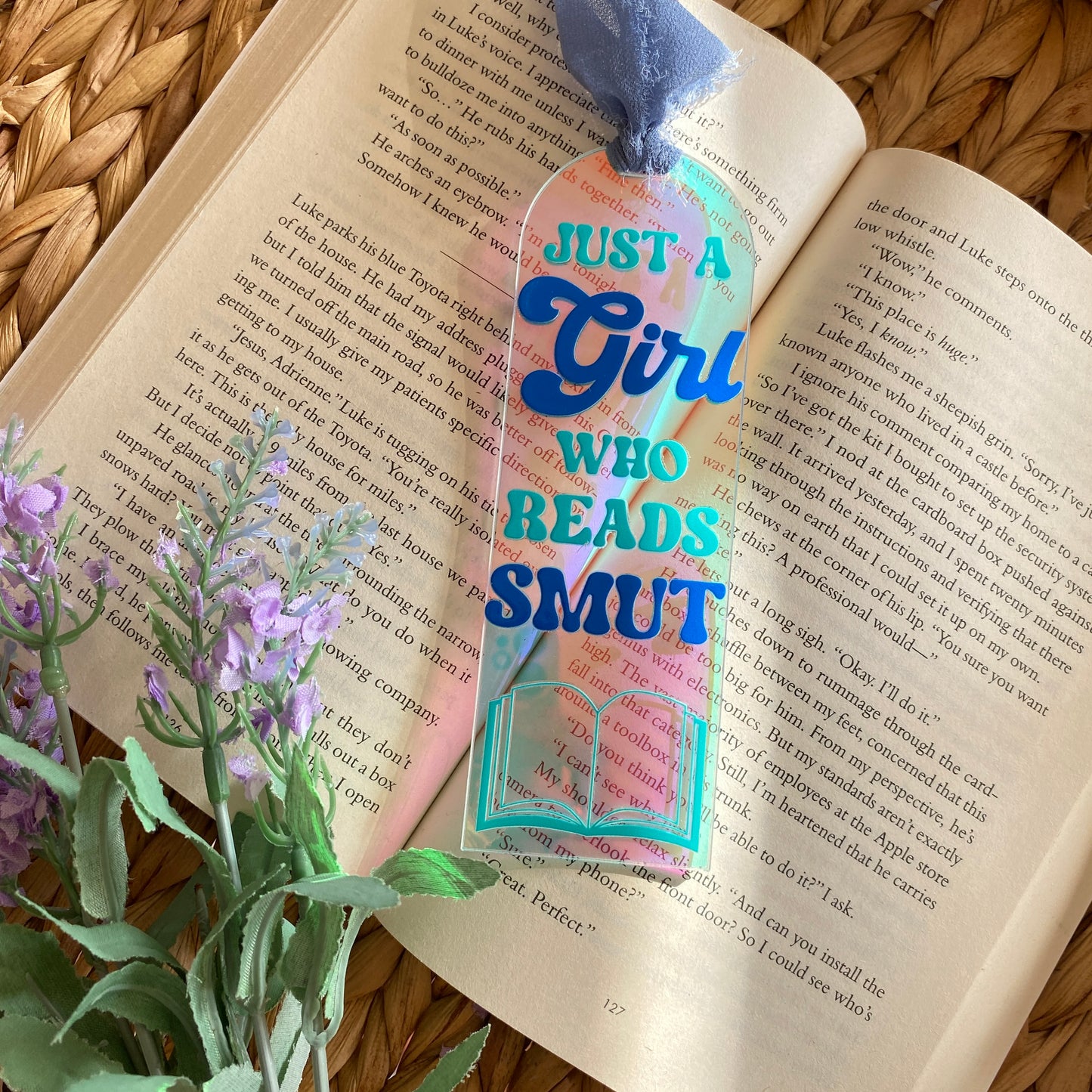 Acrylic Iridescent Rainbow Halo Bookmarks | Bookmark | Unique Handmade Gift