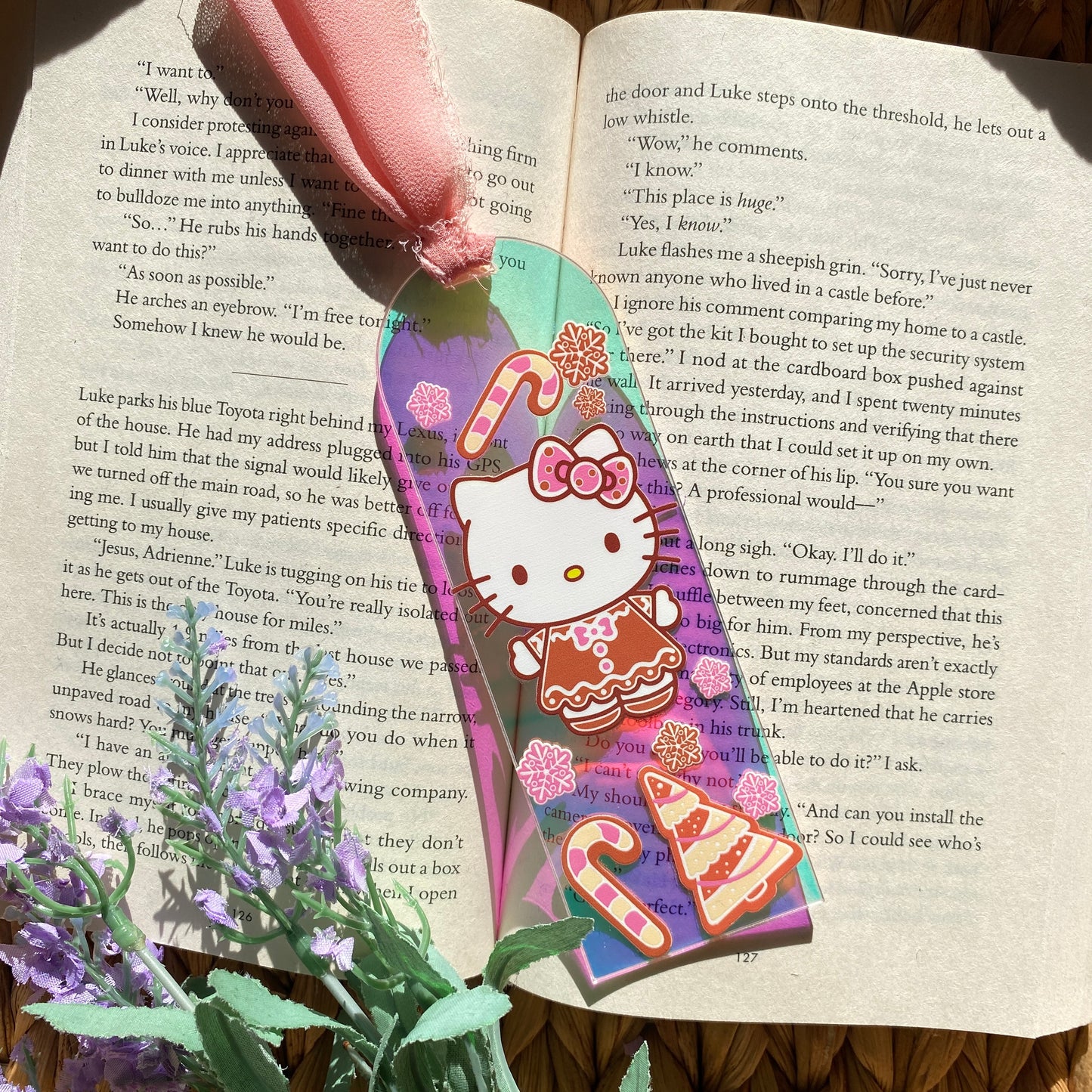 Acrylic Iridescent Rainbow Halo Bookmarks | Bookmark | Unique Handmade Gift