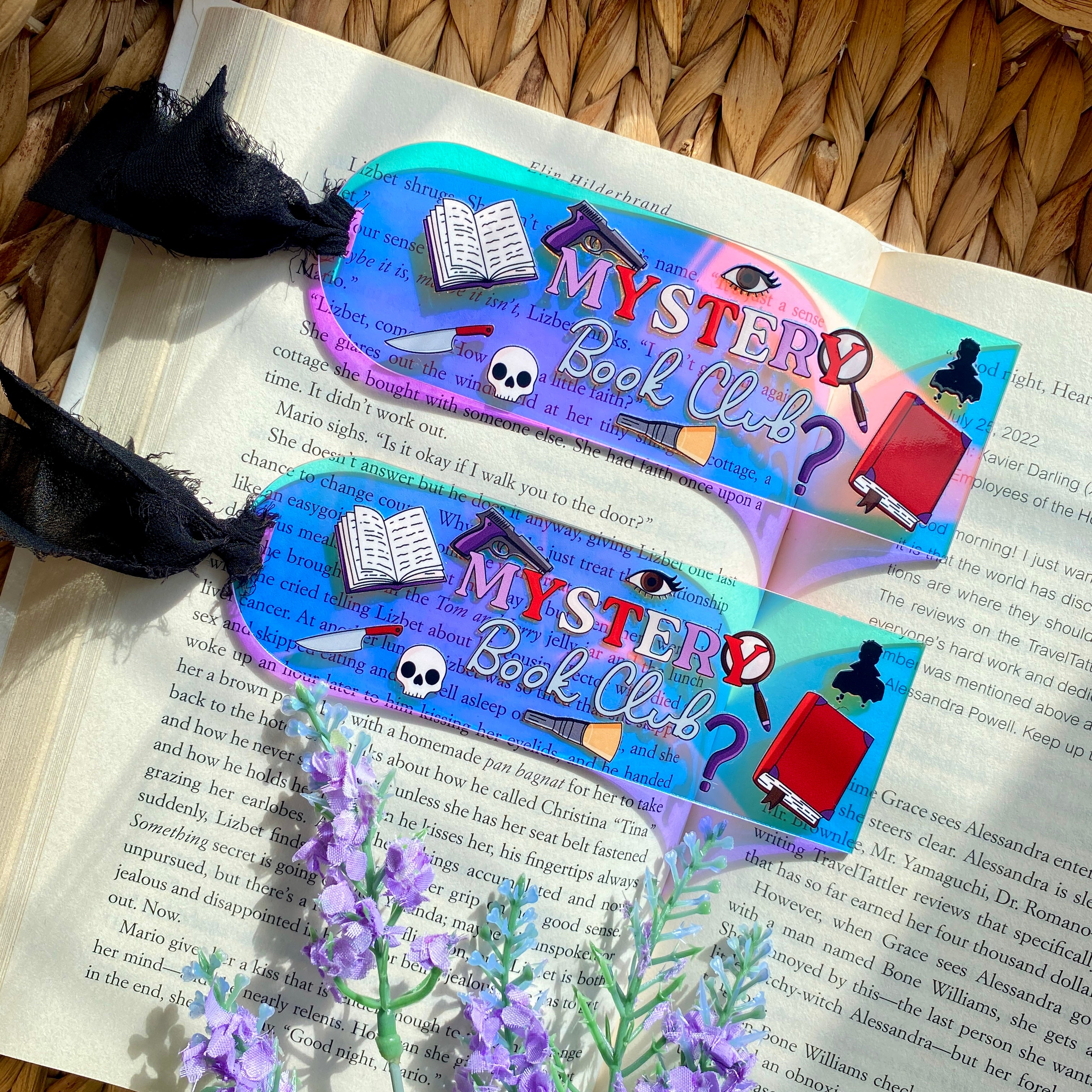Acrylic Iridescent Rainbow Halo Bookmarks | Bookmark | Unique Handmade ...