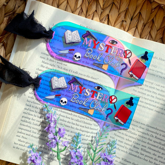 Acrylic Iridescent Rainbow Halo Bookmarks | Bookmark | Unique Handmade Gift | Mystery Book Club