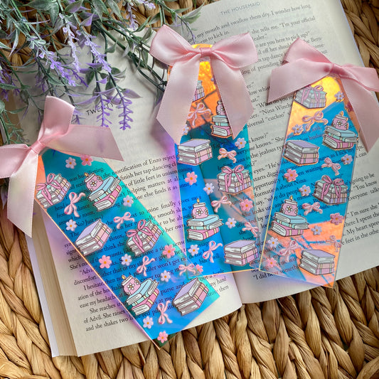 Acrylic Bow Book Bookmarks | Bookmark | Unique Handmade Gift