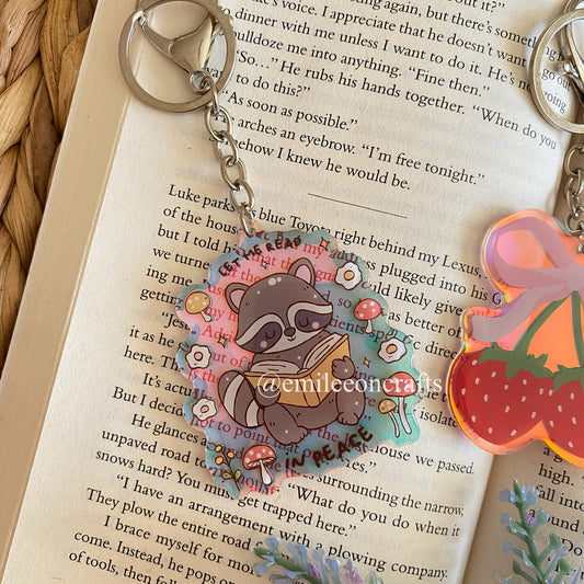 Acrylic iridescent keychains | keychain