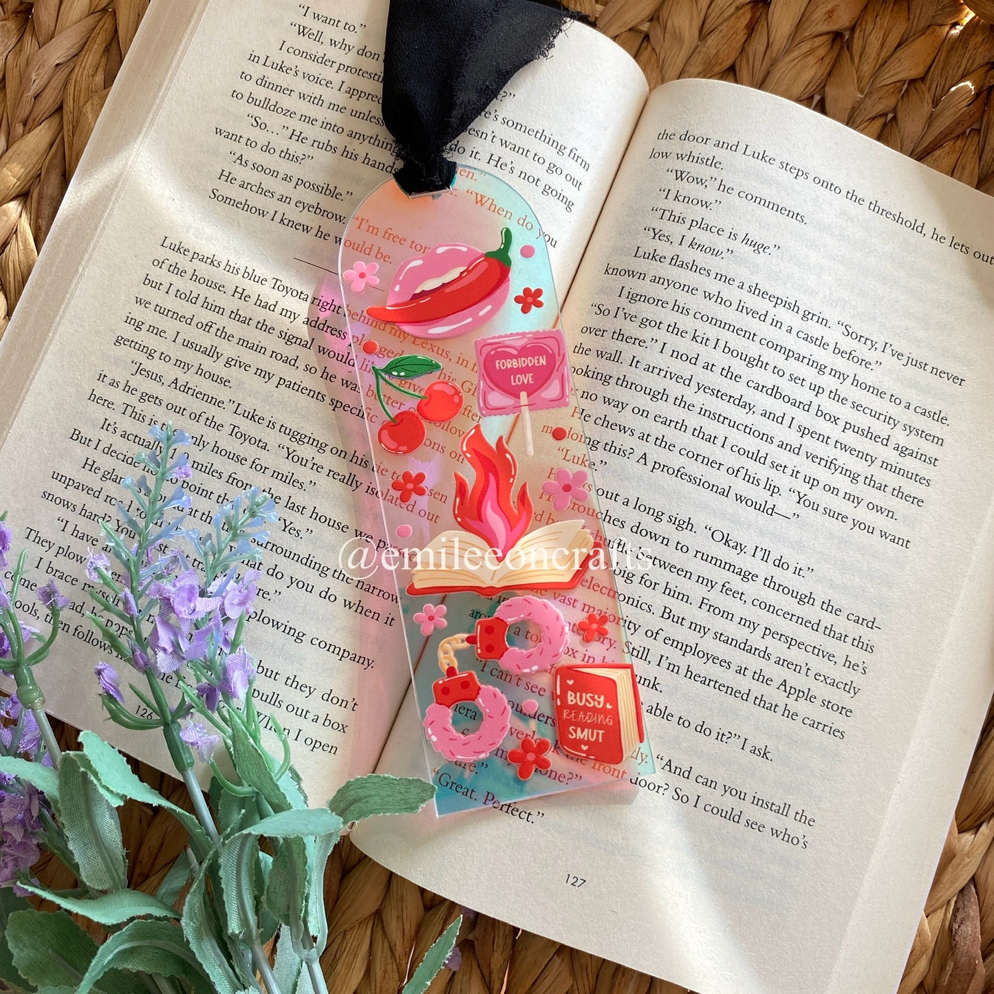 Acrylic Iridescent Rainbow Halo Bookmarks | Bookmark | Unique Handmade Gift