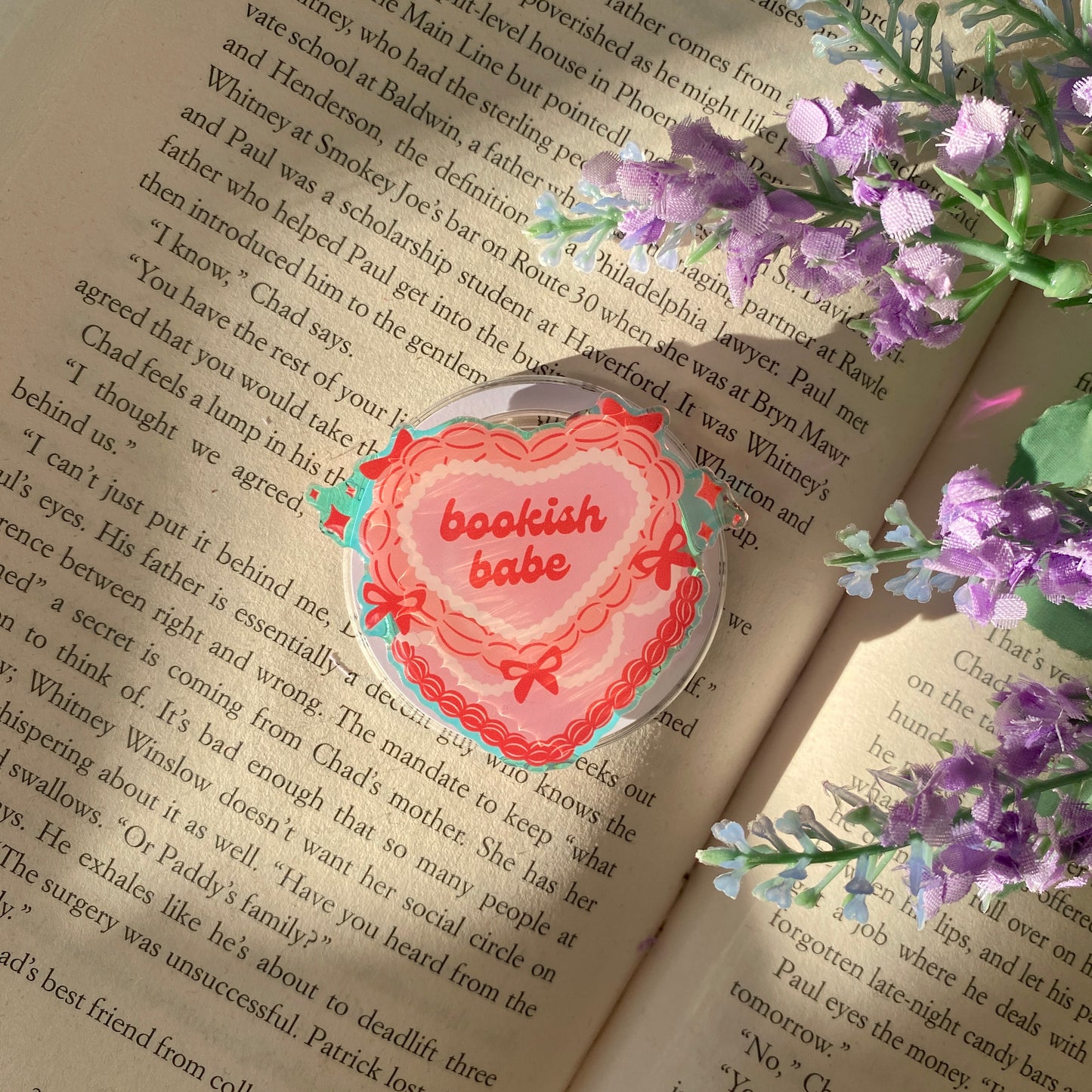 Bookish Babe Heart Cake | Kindle E reader | MagSafe Grip | phone | kindle | tablet