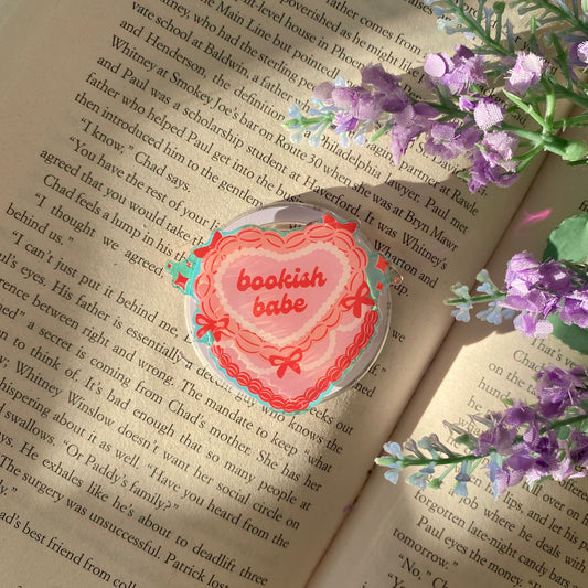 Bookish Babe Heart Cake | Kindle E reader | MagSafe Grip | phone | kindle | tablet